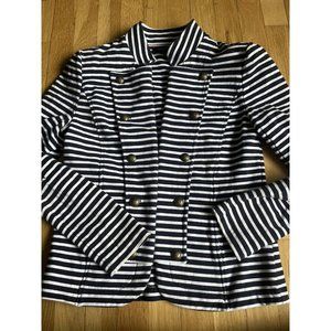 Tommy Hilfiger Women’s Sz S/P Bi Stripes - Military Bright white/sky Sailer